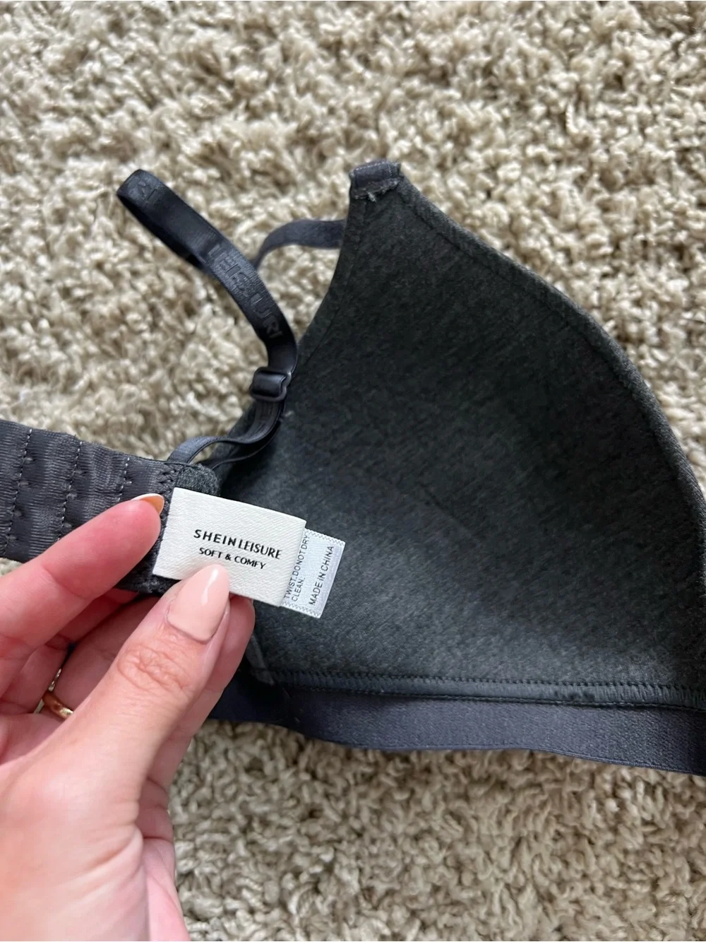 Never worn-  Gray Seamless Comfort T-Shirt Bra